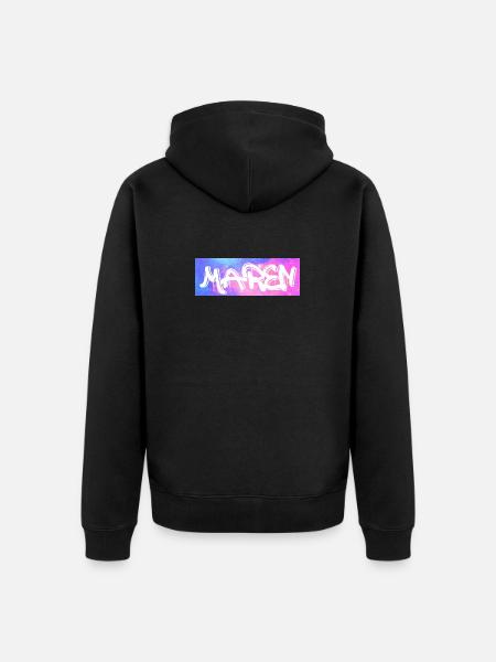 Maren Name Geschenk Geschenkidee Galaxie - Unisex Premium Bio Zip Hoodie - Schwarz