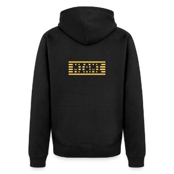 Miami - Veste à capuche bio Premium Unisexe - noir - Dos - Nico (187cm)