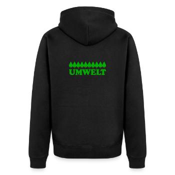 Environnement - Veste à capuche bio Premium Unisexe - noir - Dos - Nico (187cm)