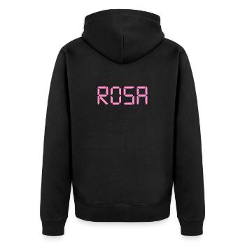Rose - LCD - Veste à capuche bio Premium Unisexe - noir - Dos - Nico (187cm)