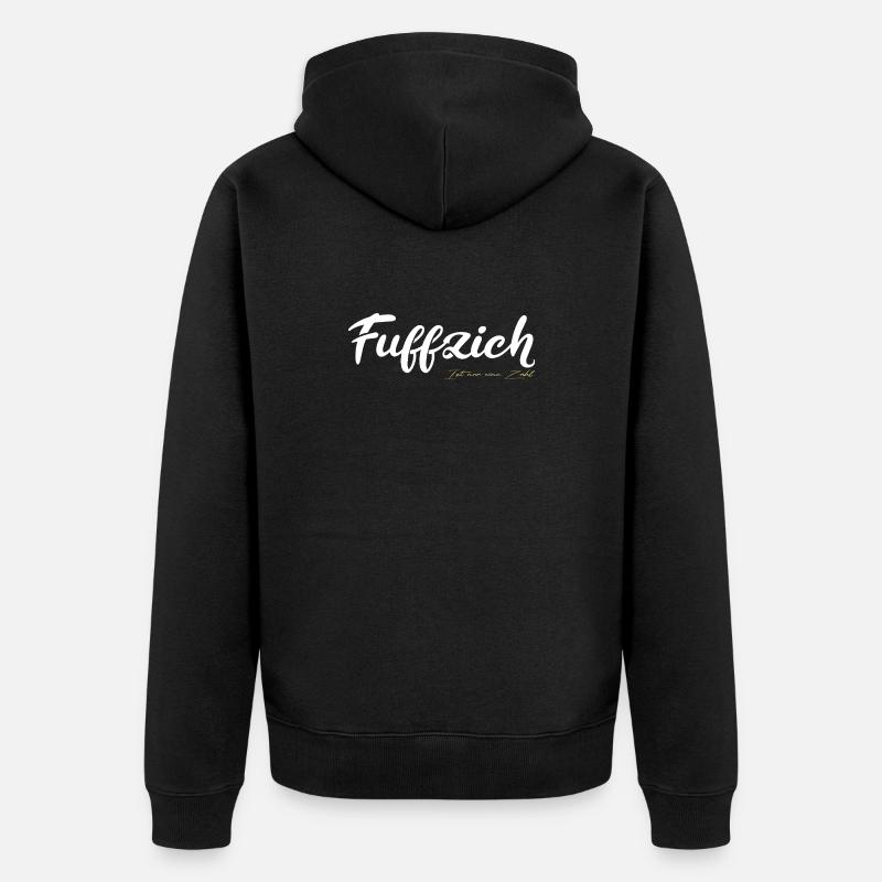 Fuffzich n’est qu’un numéro - Veste à capuche bio Premium Unisexe - noir
