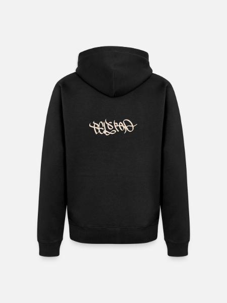 Abstract graffiti design with Belgrade flair - Unisex Premium Organic Zip Hoodie - black
