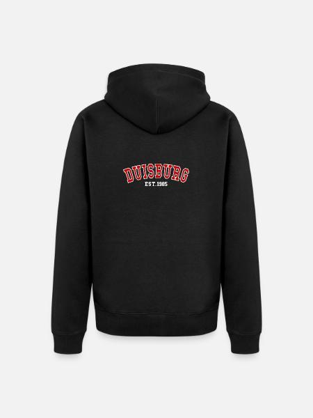 Duisburg Est. 1985 - Unisex Premium Organic Zip Hoodie - black