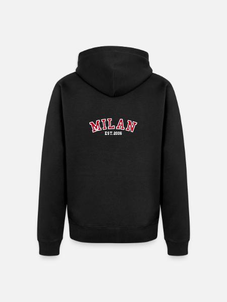 Milan Est. 2006 - Unisex Premium Organic Zip Hoodie - black