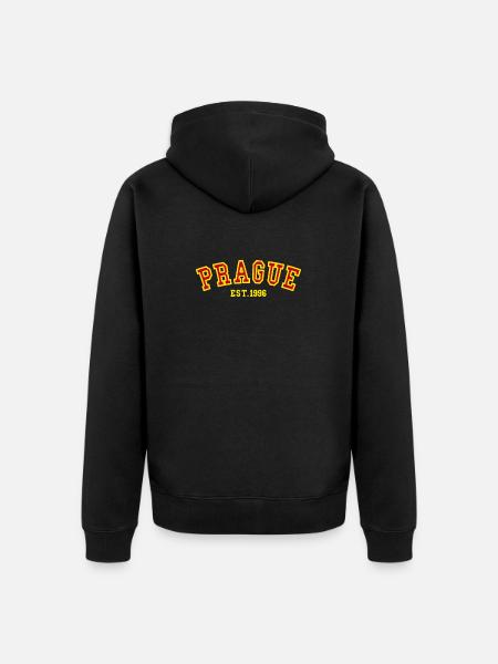 Prague Est. 1996 - Unisex Premium Organic Zip Hoodie - black