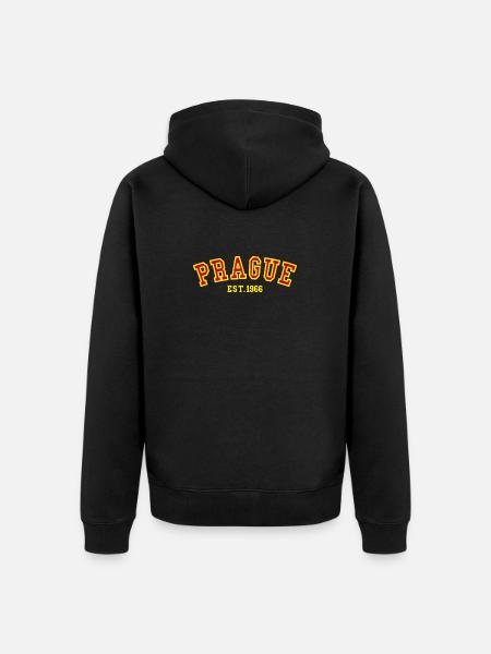 Prague Est. 1966 - Unisex Premium Organic Zip Hoodie - black