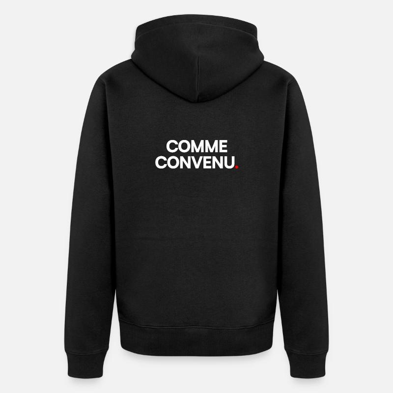 Comme convenu - Veste à capuche bio Premium Unisexe - noir