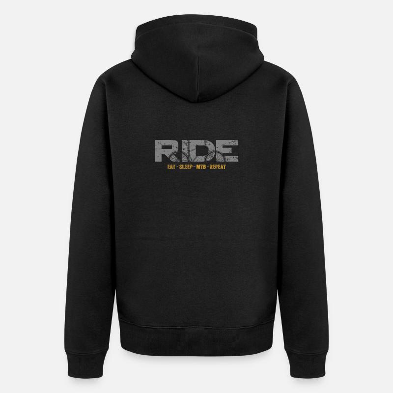 Randonnée VTT - Veste à capuche bio Premium Unisexe - noir