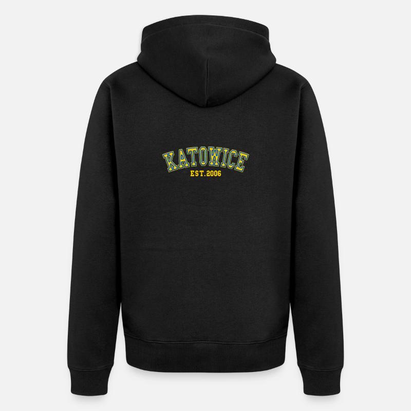 Katowice Fondée en 2006 - Veste à capuche bio Premium Unisexe - noir