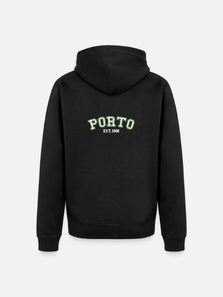 Porto Est. 1996 - Unisex Premium Organic Zip Hoodie - black