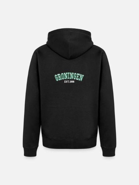 Groningen Est. 1996 - Unisex Premium Organic Zip Hoodie - black