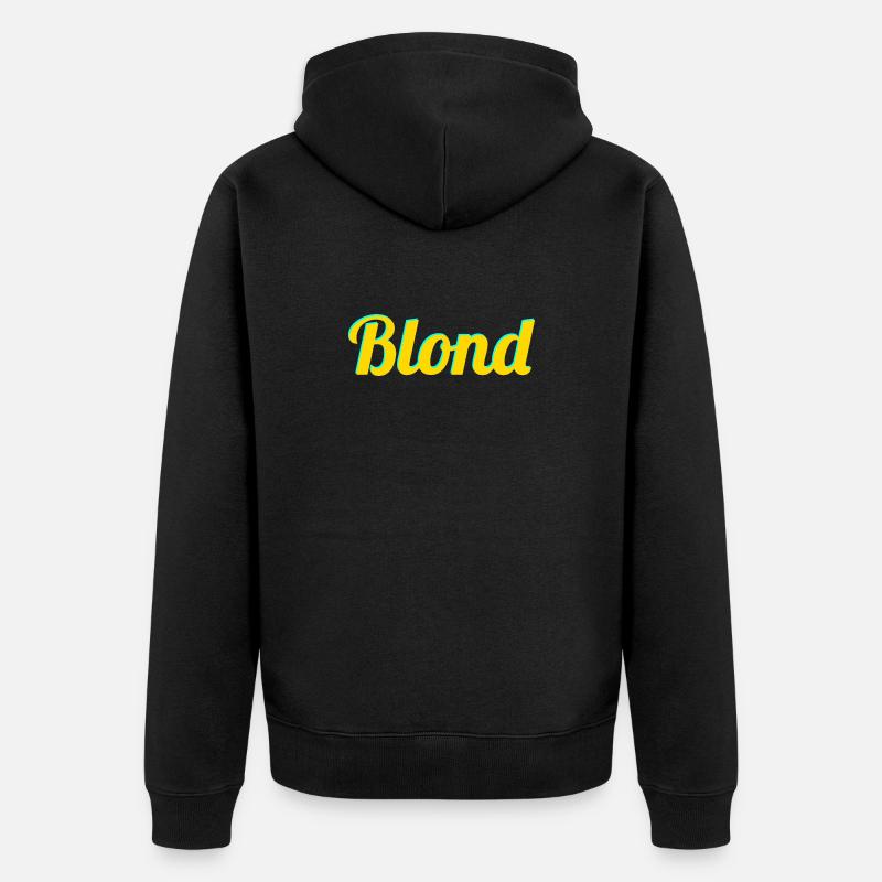 BLOND - Veste à capuche bio Premium Unisexe - noir
