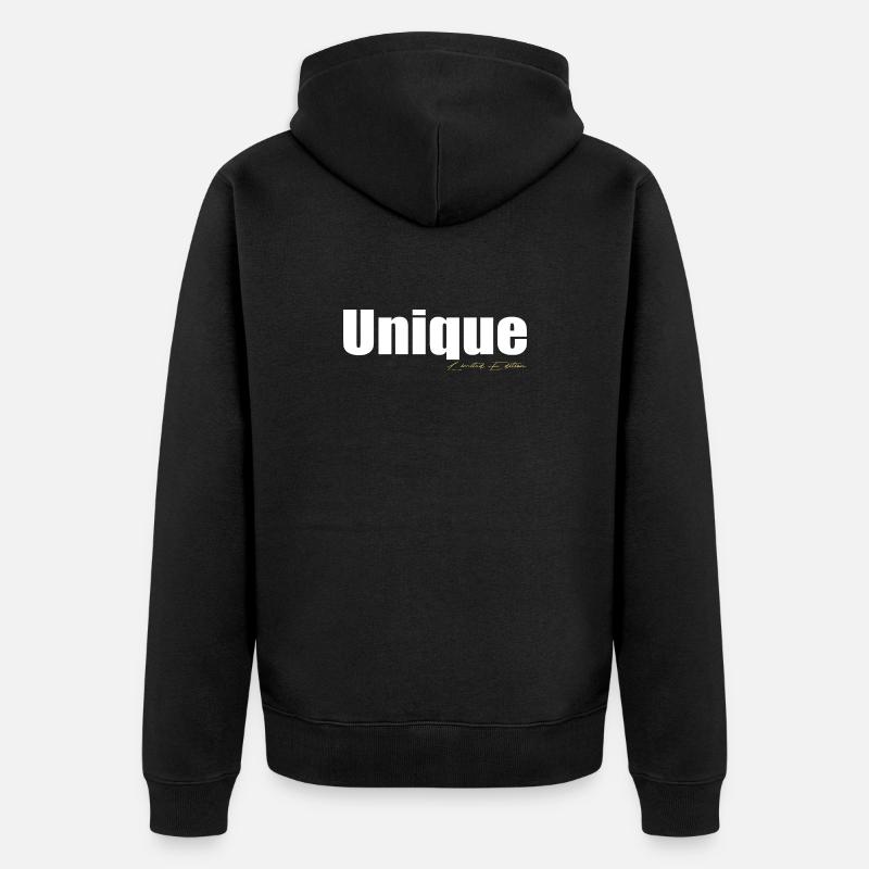 Unique - Veste à capuche bio Premium Unisexe - noir