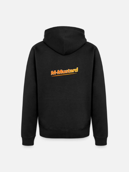 M-Senf - Unisex Premium Bio Zip Hoodie - Schwarz
