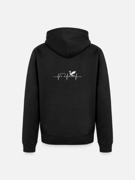 Dragon Dragon - Unisex Premium Organic Zip Hoodie - black