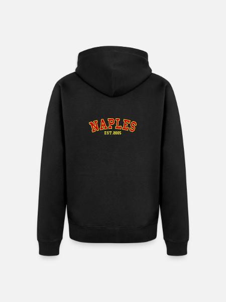 Naples Est.2005 - Veste à capuche bio Premium Unisexe - noir