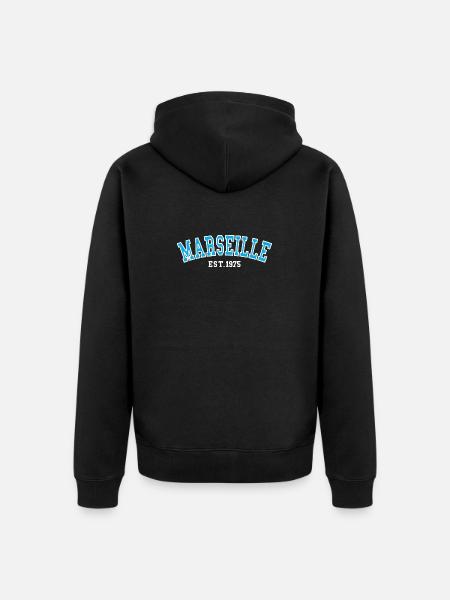Marseille Est.1975 - Veste à capuche bio Premium Unisexe - noir