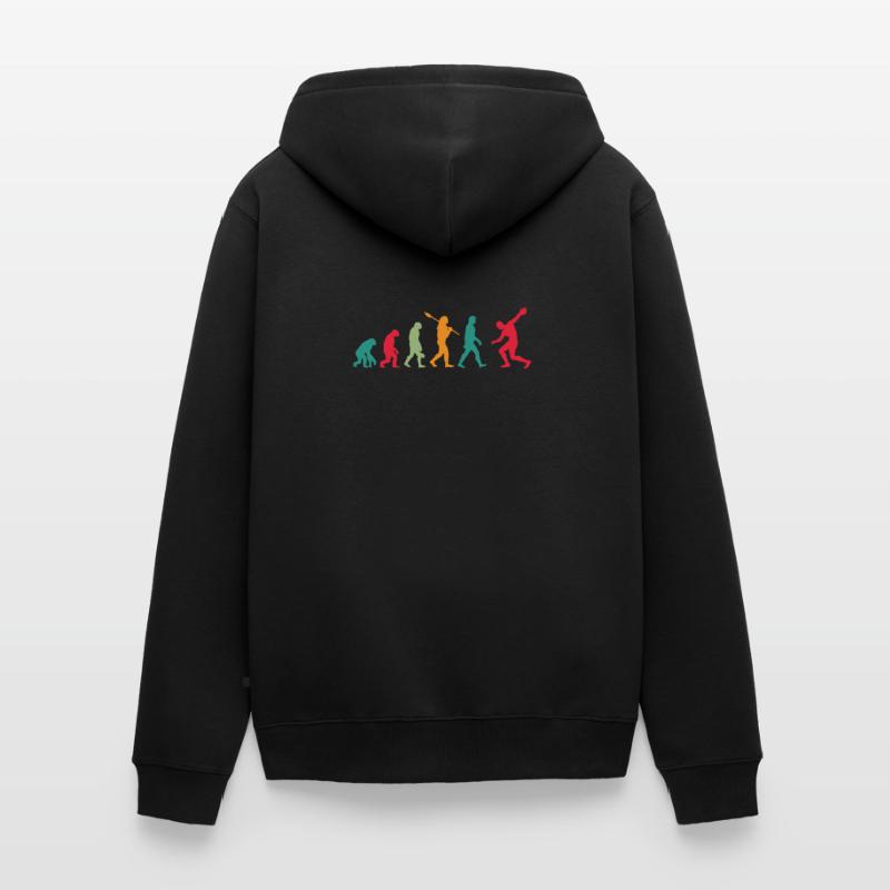 Lanceur de disque lanceur disque Disque Évolution Veste à capuche bio Premium Unisexe
