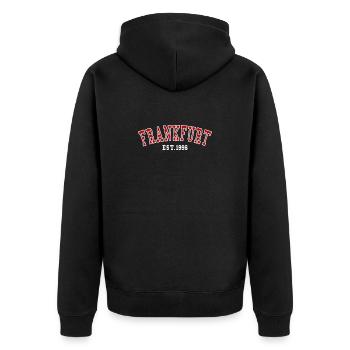 Est. Francfort, 1996 - Veste à capuche bio Premium Unisexe - noir - Dos - Nico (187cm)
