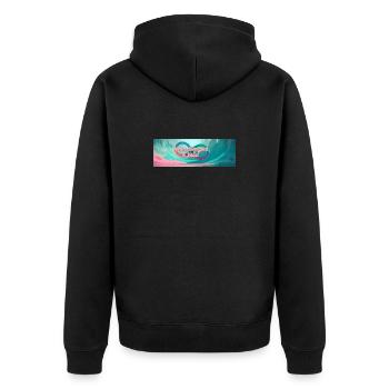 Neurodivergent & Valid - Veste à capuche bio Premium Unisexe - noir - Dos - Nico (187cm)