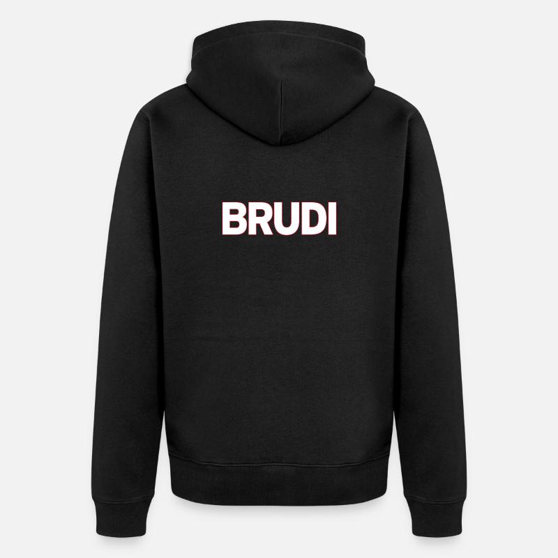 Brudi - Veste à capuche bio Premium Unisexe - noir
