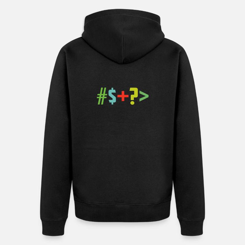 Caractère spécial - Veste à capuche bio Premium Unisexe - noir