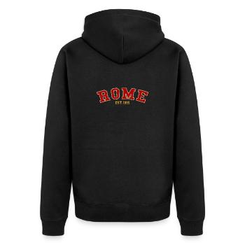 Rome_Est_1995 - Veste à capuche bio Premium Unisexe - noir - Dos - Nico (187cm)
