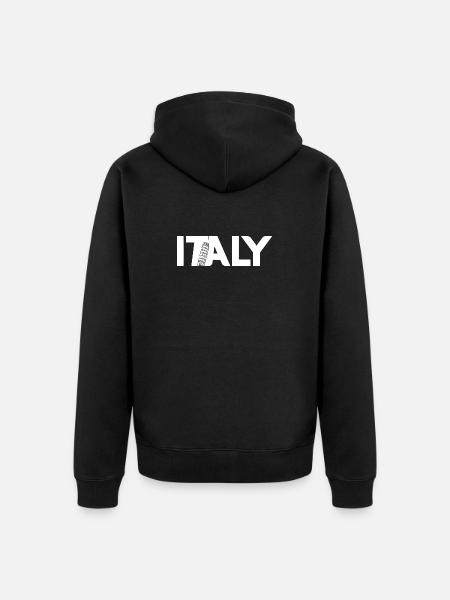 Italia Det skjeve tårnet i Pisa Italienere Italia - Premium økologisk unisex-hettejakke - svart
