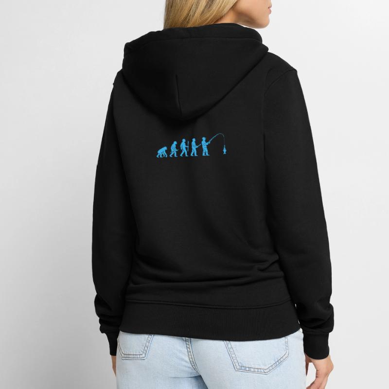 Evolution des Angelfangs Unisex Premium Bio Zip Hoodie