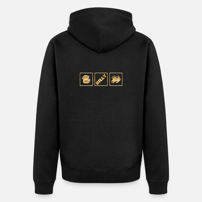 Billy en tant que naissance - Veste à capuche bio Premium Unisexe - noir