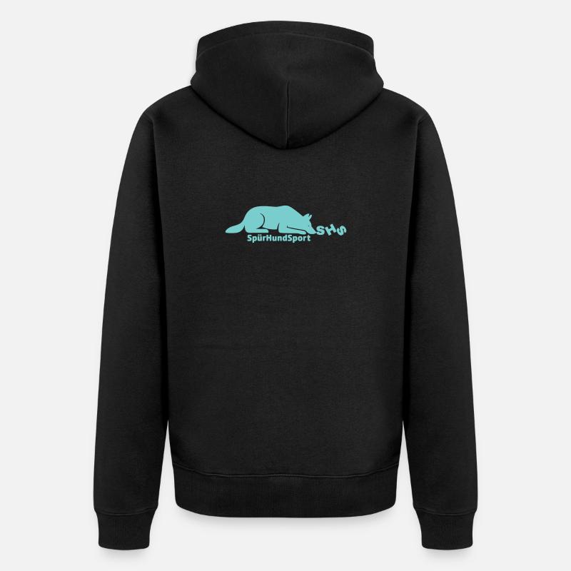 Logo SHS à la monnaie - Veste à capuche bio Premium Unisexe - noir