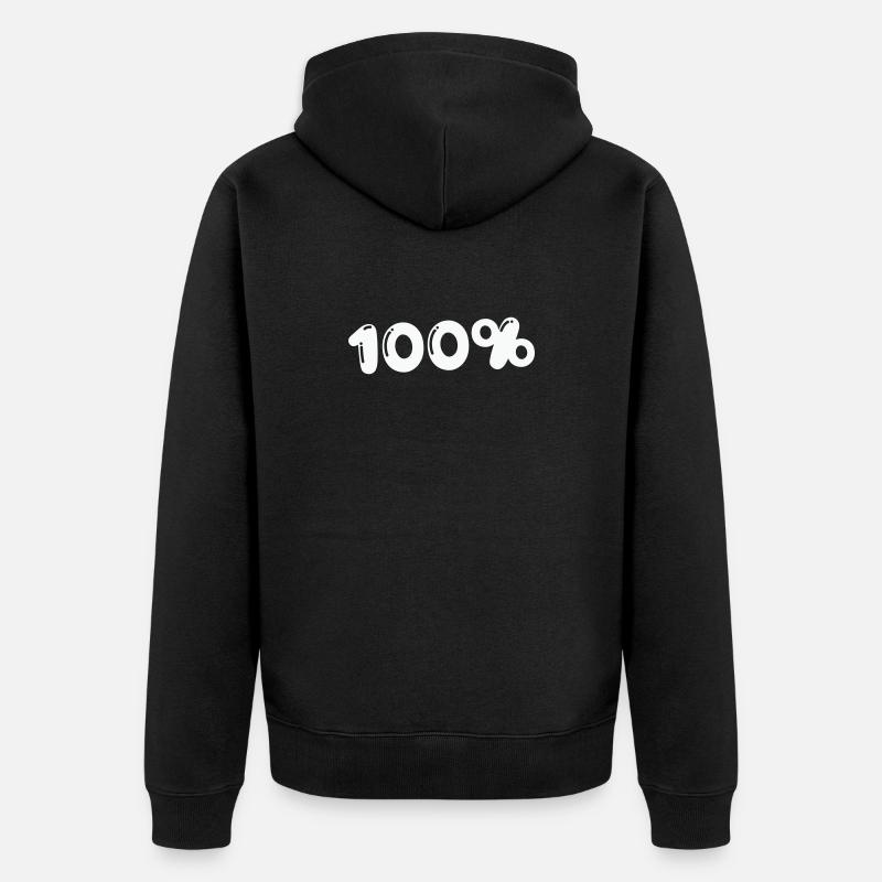 100% - Veste à capuche bio Premium Unisexe - noir
