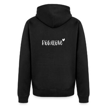 Bowl Bowllove Foodie Smoothie Bowls Cadeau - Veste à capuche bio Premium Unisexe - noir - Dos - Nico (187cm)