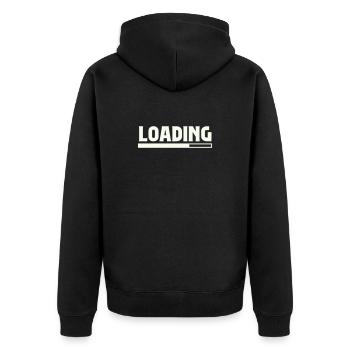 Chargement - Veste à capuche bio Premium Unisexe - noir - Dos - Nico (187cm)