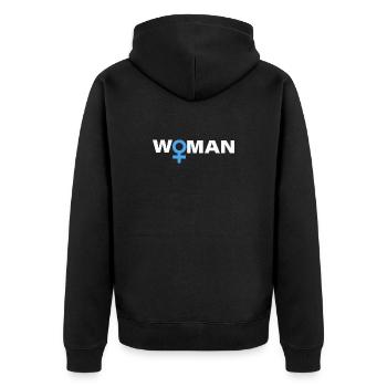 FEMME - Veste à capuche bio Premium Unisexe - noir - Dos - Nico (187cm)
