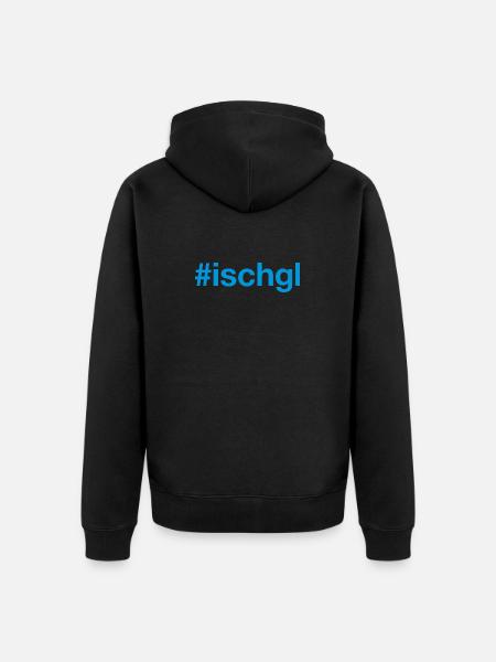 ISCHGL Austria Österreich - Unisex Premium Bio Zip Hoodie - Schwarz