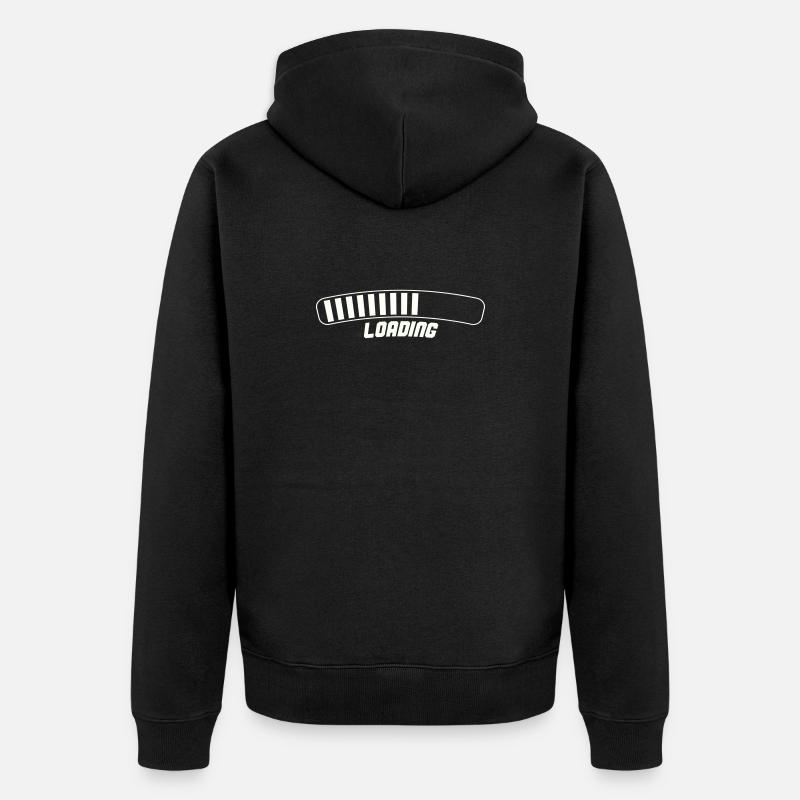 Loading - Unisex Premium Bio Zip Hoodie - Schwarz