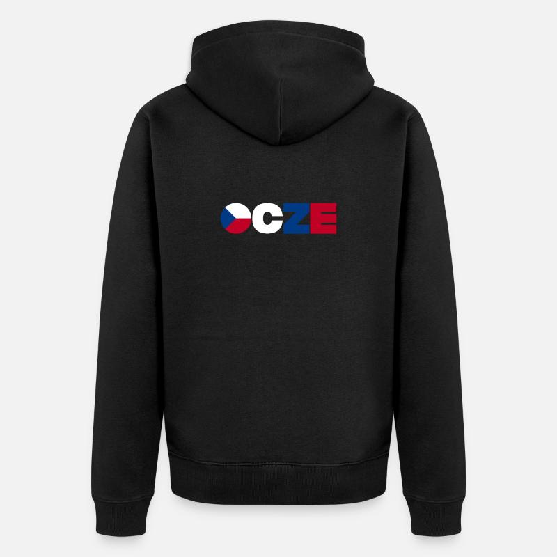 République tchèque - Veste à capuche bio Premium Unisexe - noir