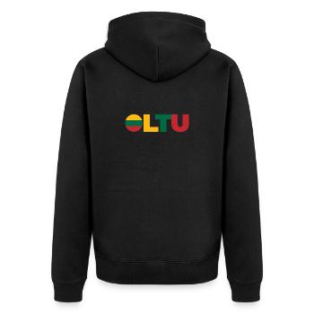 Lituanie - Veste à capuche bio Premium Unisexe - noir - Dos - Nico (187cm)