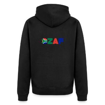 Afrique du Sud - Veste à capuche bio Premium Unisexe - noir - Dos - Nico (187cm)