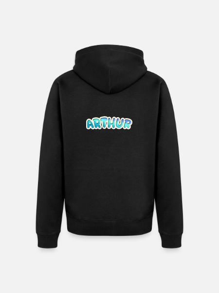 Occupation Arthur - Unisex Premium Organic Zip Hoodie - black