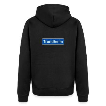 Trondheim - Veste à capuche bio Premium Unisexe - noir - Dos - Nico (187cm)
