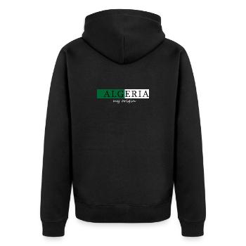 Algérie Mon Origine - Veste à capuche bio Premium Unisexe - noir - Dos - Nico (187cm)