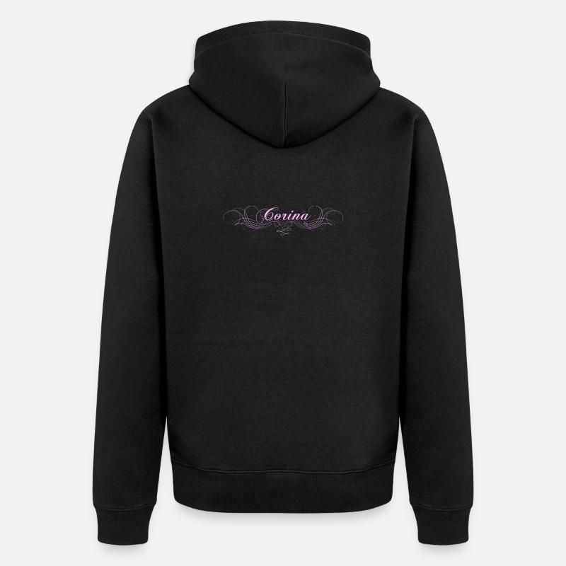Corina - Veste à capuche bio Premium Unisexe - noir