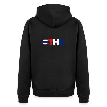 Thaïlande - Veste à capuche bio Premium Unisexe - noir - Dos - Nico (187cm)