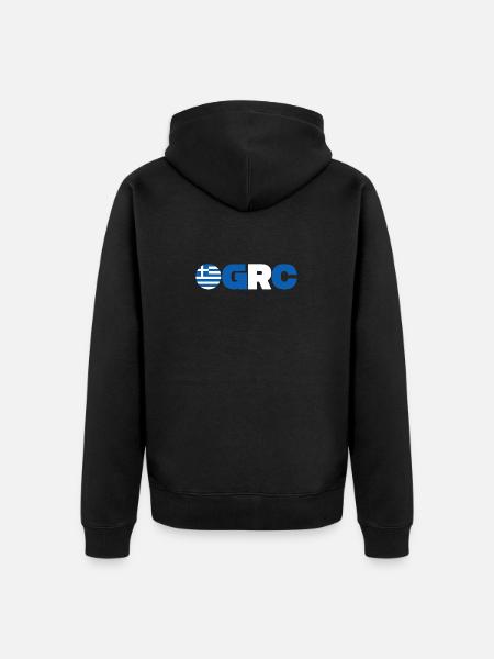 Grèce - Veste à capuche bio Premium Unisexe - noir
