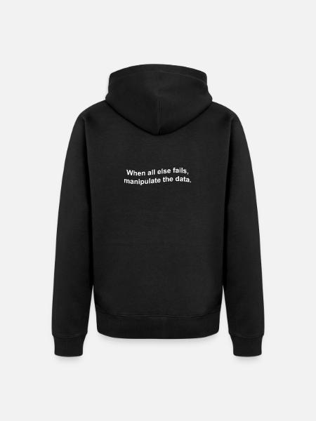 Funny Data Statistics Data Scientist Statistician - Unisex Premium Organic Zip Hoodie - black