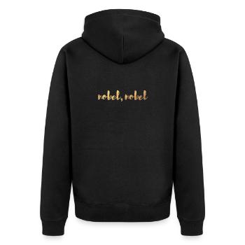 Noble Deluxe Gold Luxe Luxe Exclusif Cool Dictons - Veste à capuche bio Premium Unisexe - noir - Dos - Nico (187cm)