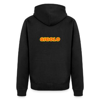 GIGOLO - Veste à capuche bio Premium Unisexe - noir - Dos - Nico (187cm)