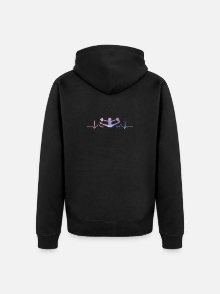 Cheerleader Cheer Mom Cheerleading - Unisex Premium Organic Zip Hoodie - black